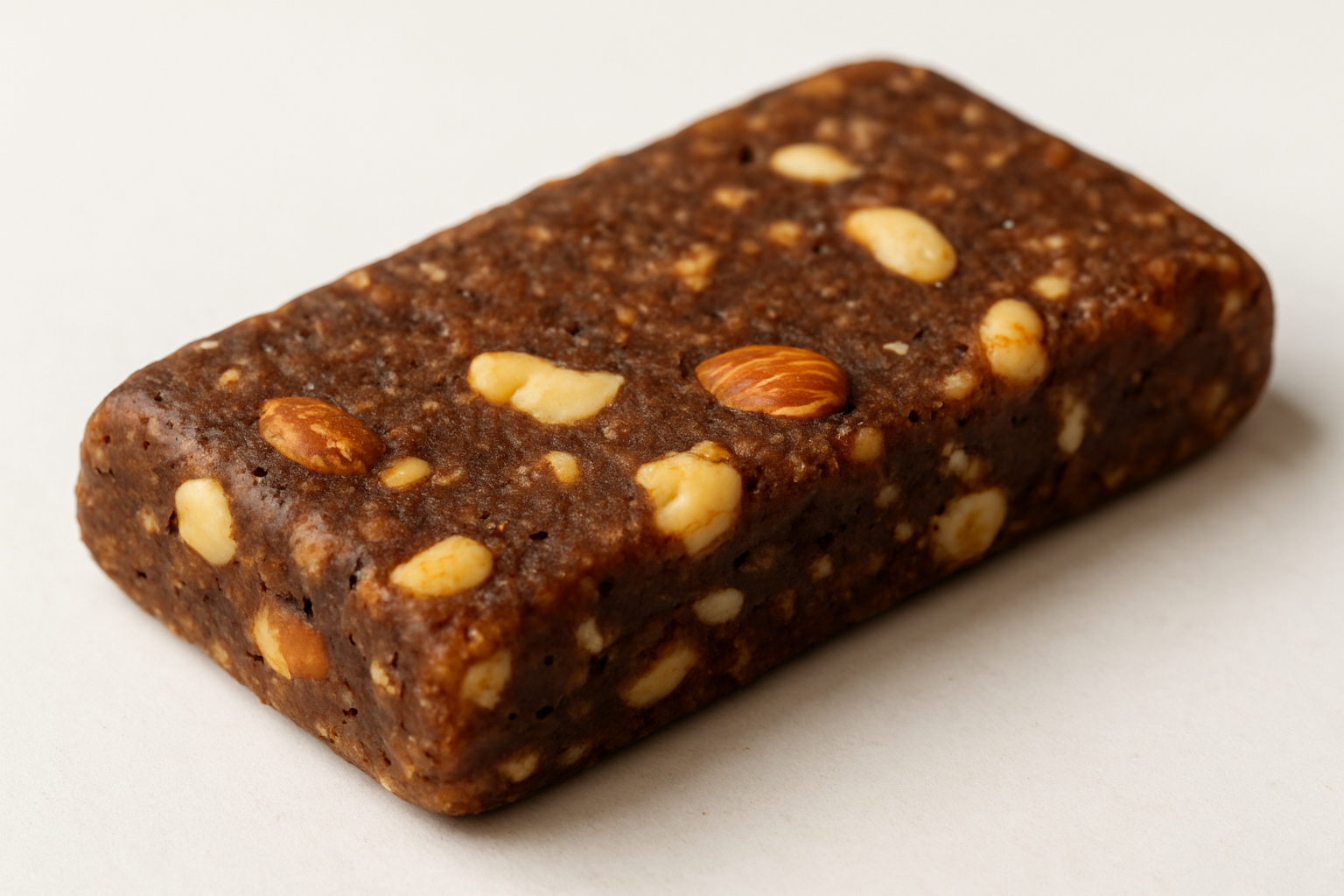 This is a good starting point for protein bar. but the bar only has dates, egg whites, sea salt, cacao, almonds and cashows. theres no chococlate crust but all mixed.